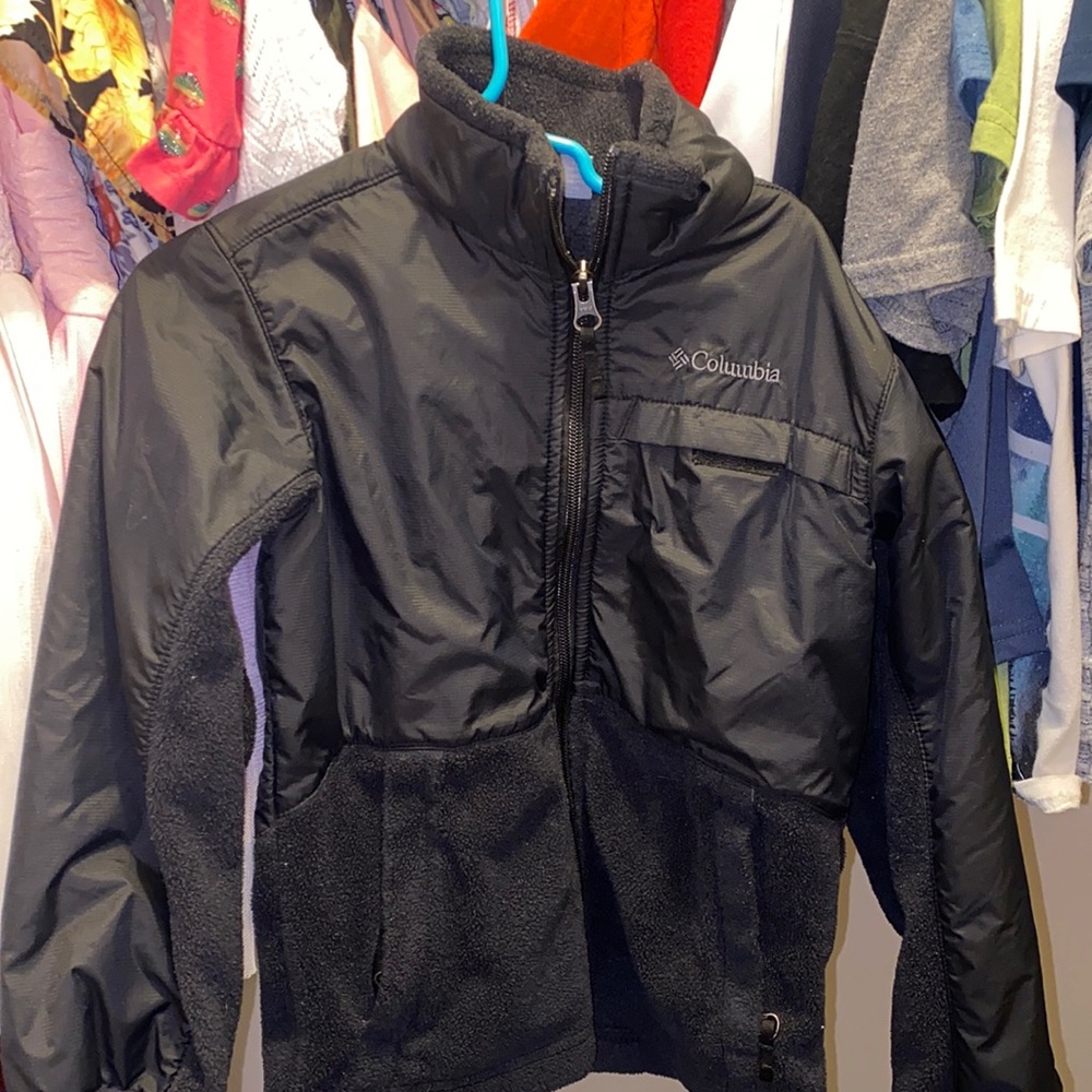 columbia windbreaker fleece jacket